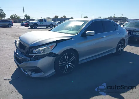 2017 Honda Accord Sport из США, поврежденный, VIN 1HGCR2F52HA137272